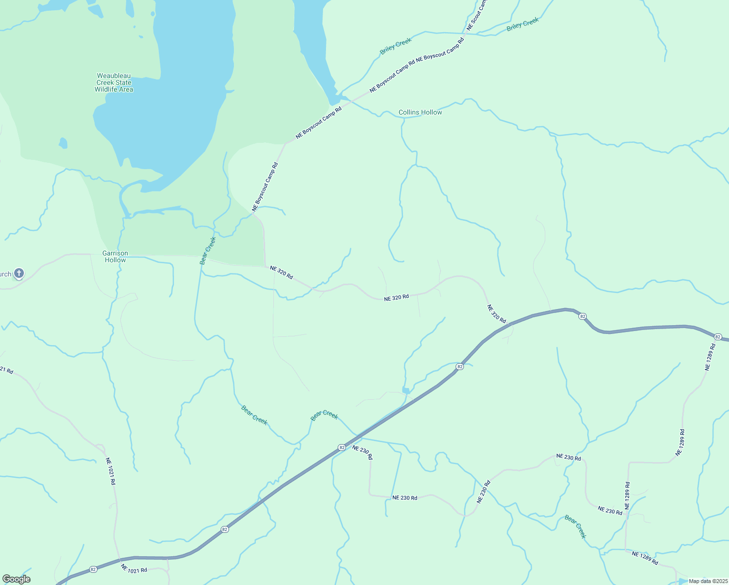 map of restaurants, bars, coffee shops, grocery stores, and more near NE 320 Rd in Osceola
