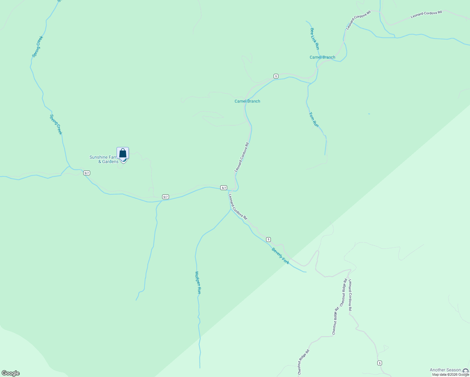 map of restaurants, bars, coffee shops, grocery stores, and more near 7720 Cordova Road in Renick