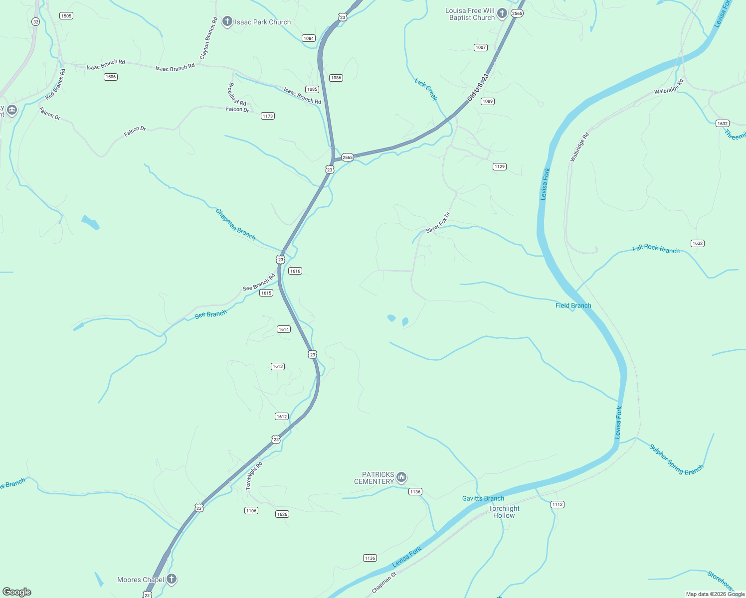 map of restaurants, bars, coffee shops, grocery stores, and more near in Clifford