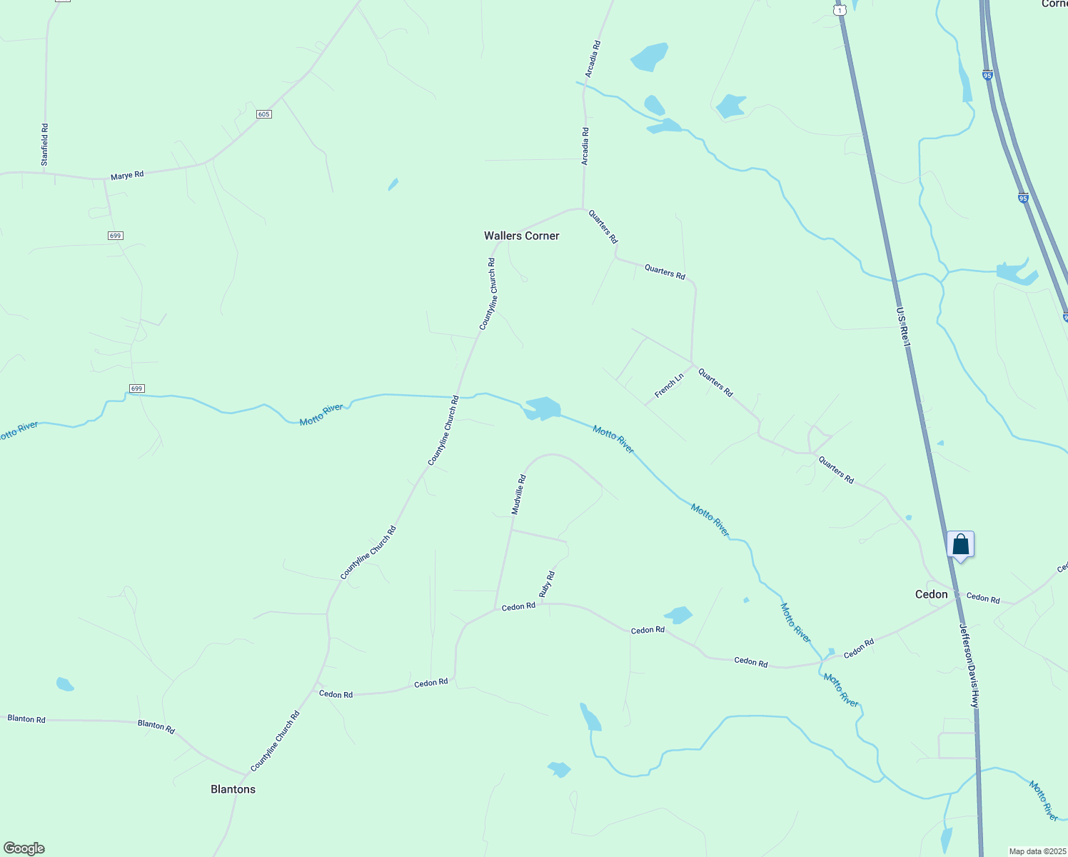 map of restaurants, bars, coffee shops, grocery stores, and more near 6093 Mudville Road in Woodford