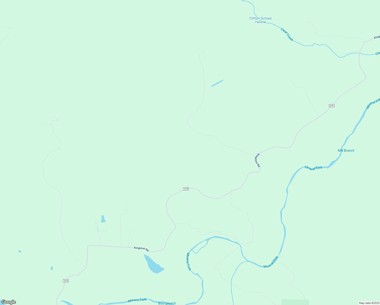 map of restaurants, bars, coffee shops, grocery stores, and more near Hillcrest Road in Potosi