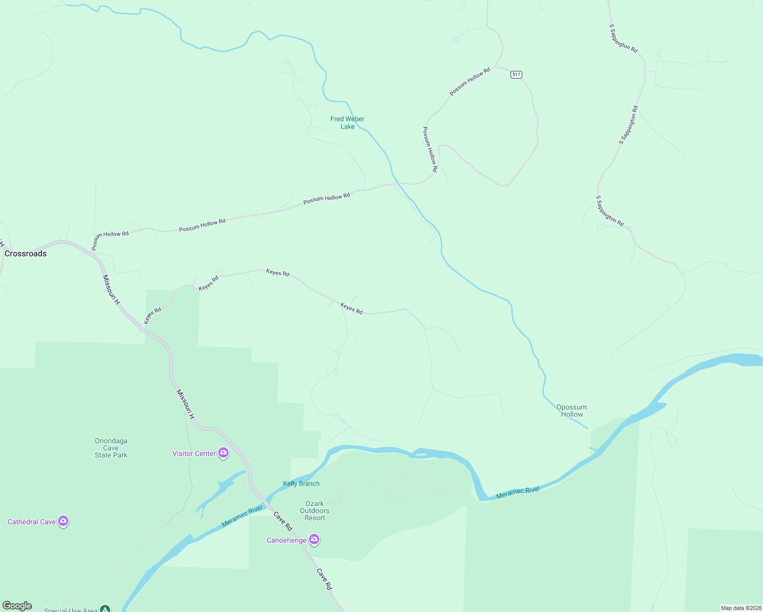 map of restaurants, bars, coffee shops, grocery stores, and more near 1351 Keyes Road in Leasburg