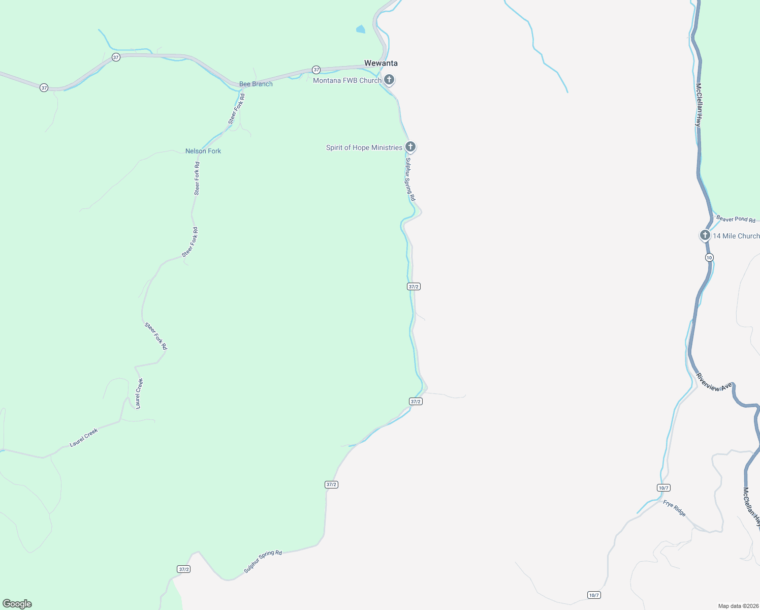 map of restaurants, bars, coffee shops, grocery stores, and more near 120 Sulphur Spring Road in Ranger