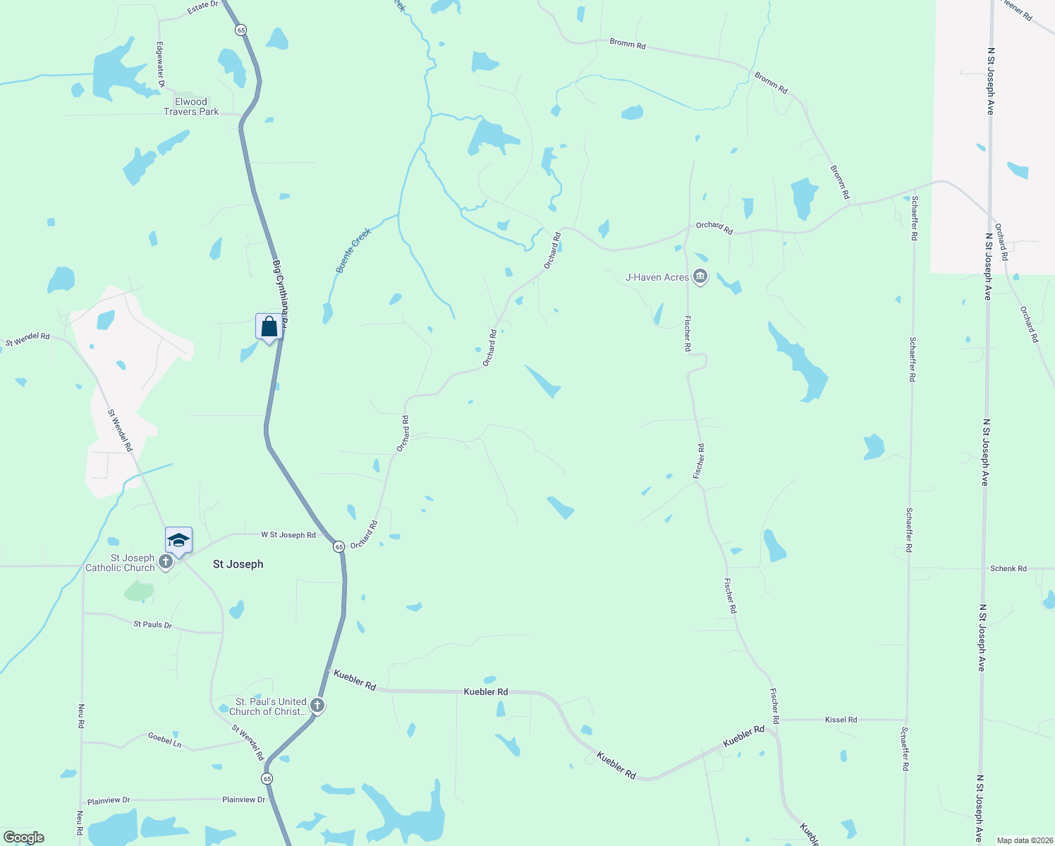 map of restaurants, bars, coffee shops, grocery stores, and more near 4361 Seib Road in Evansville