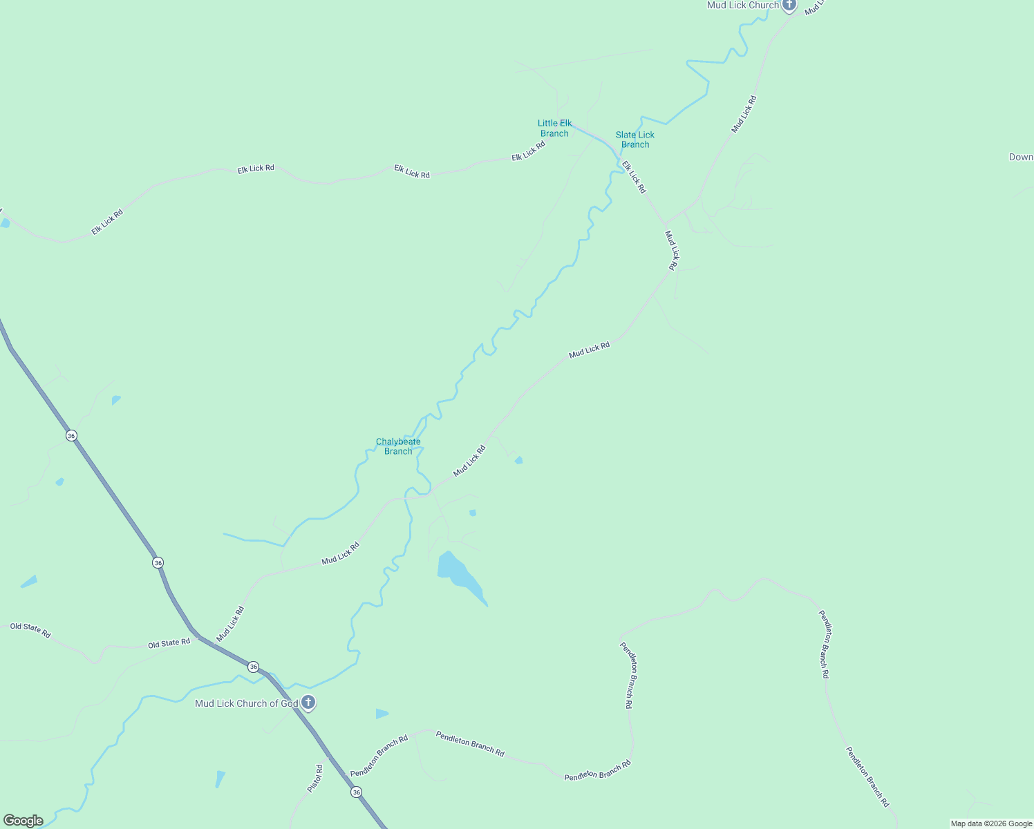 map of restaurants, bars, coffee shops, grocery stores, and more near 2773 Mud Lick Road in Salt Lick