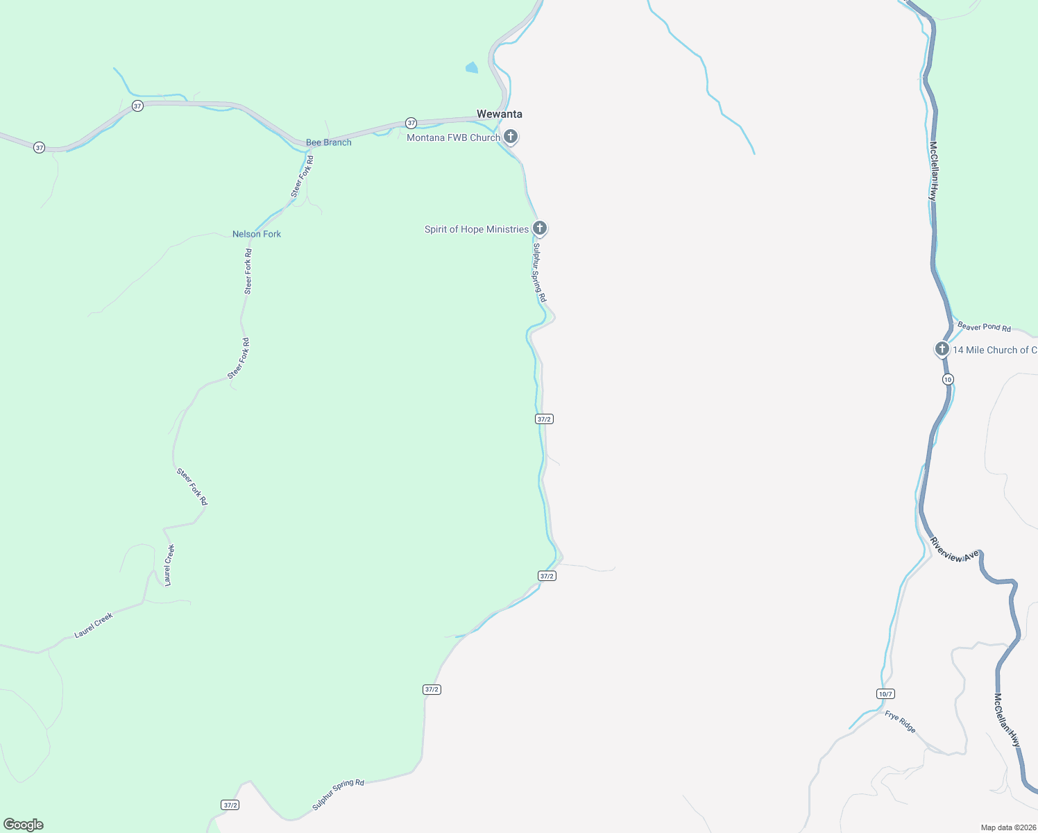 map of restaurants, bars, coffee shops, grocery stores, and more near 120 Sulphur Spring Road in Ranger