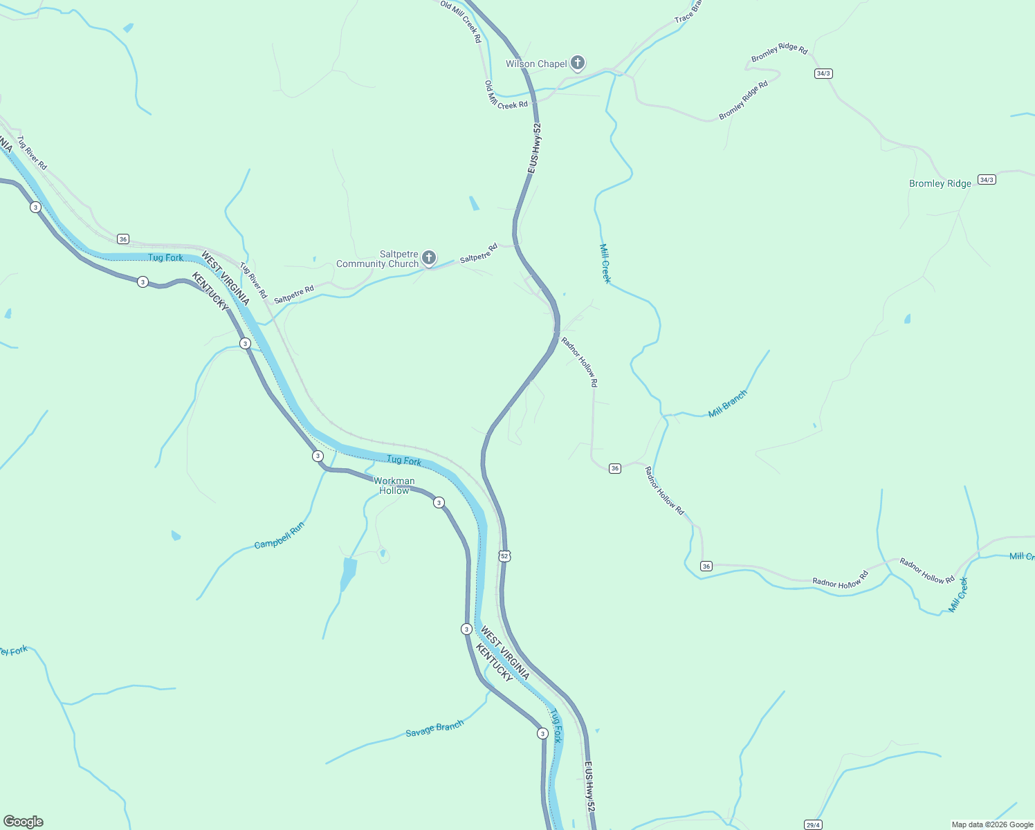 map of restaurants, bars, coffee shops, grocery stores, and more near 182 Nursery Gap Road in Fort Gay