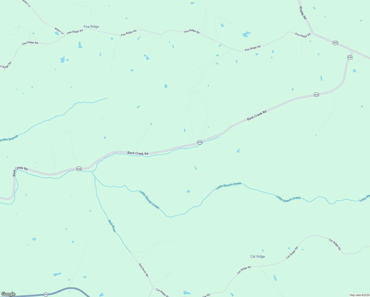 map of restaurants, bars, coffee shops, grocery stores, and more near 1587 Cat Ridge Road in Waddy