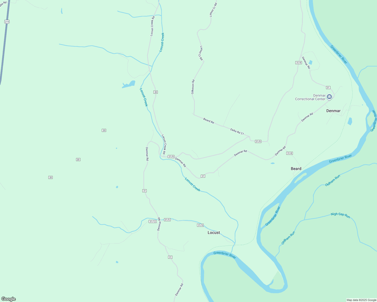 map of restaurants, bars, coffee shops, grocery stores, and more near Kyle Beard Road in Renick