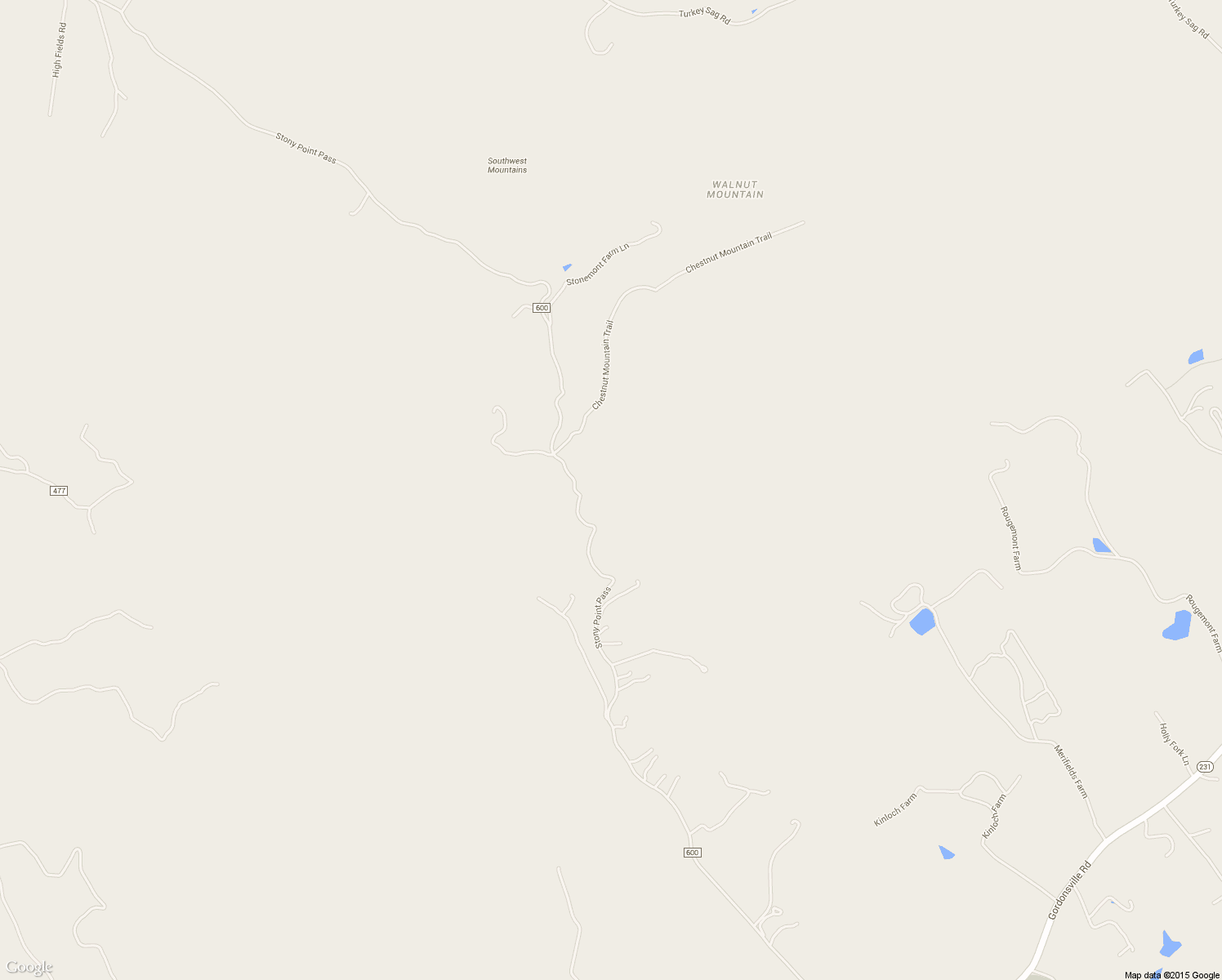 map of restaurants, bars, coffee shops, grocery stores, and more near Stony Point Pass in Keswick