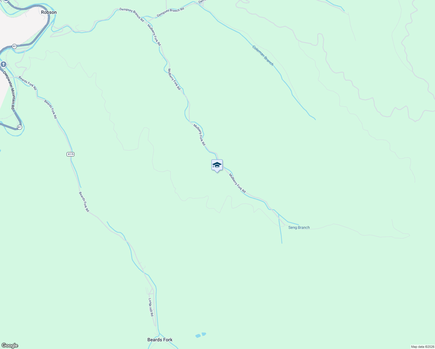 map of restaurants, bars, coffee shops, grocery stores, and more near in Beards Fork
