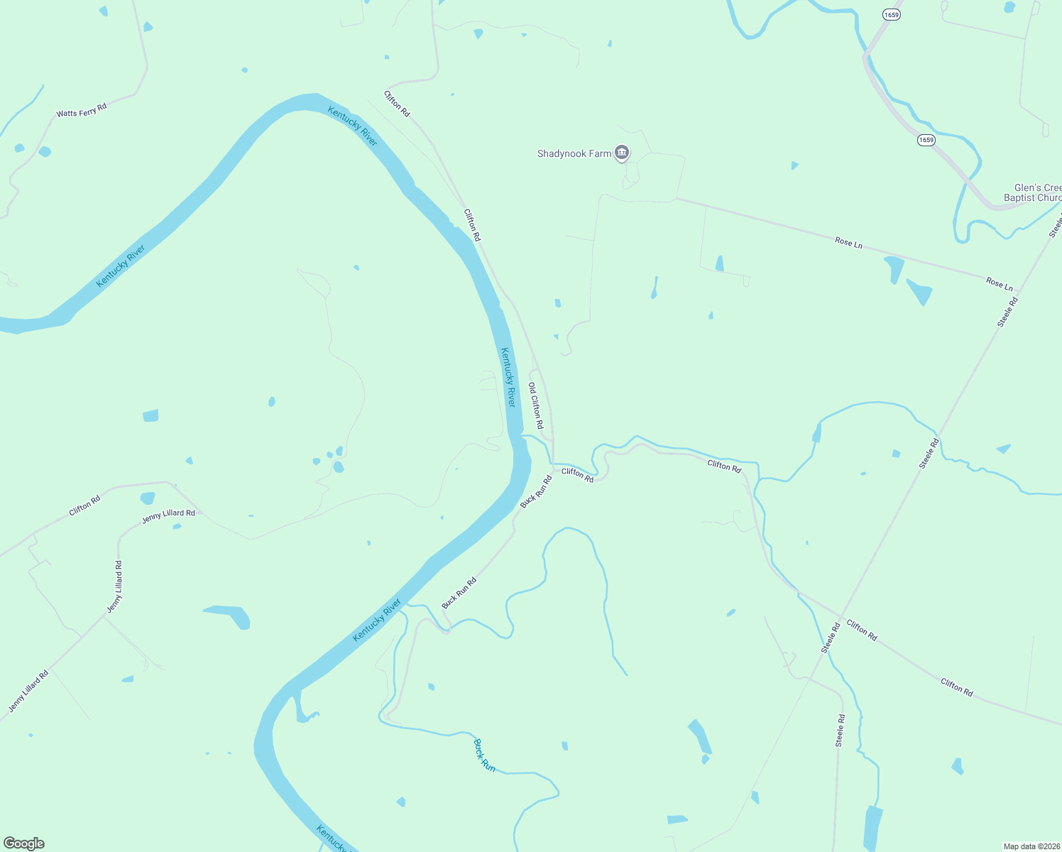 map of restaurants, bars, coffee shops, grocery stores, and more near 15 Clifton Road in Versailles