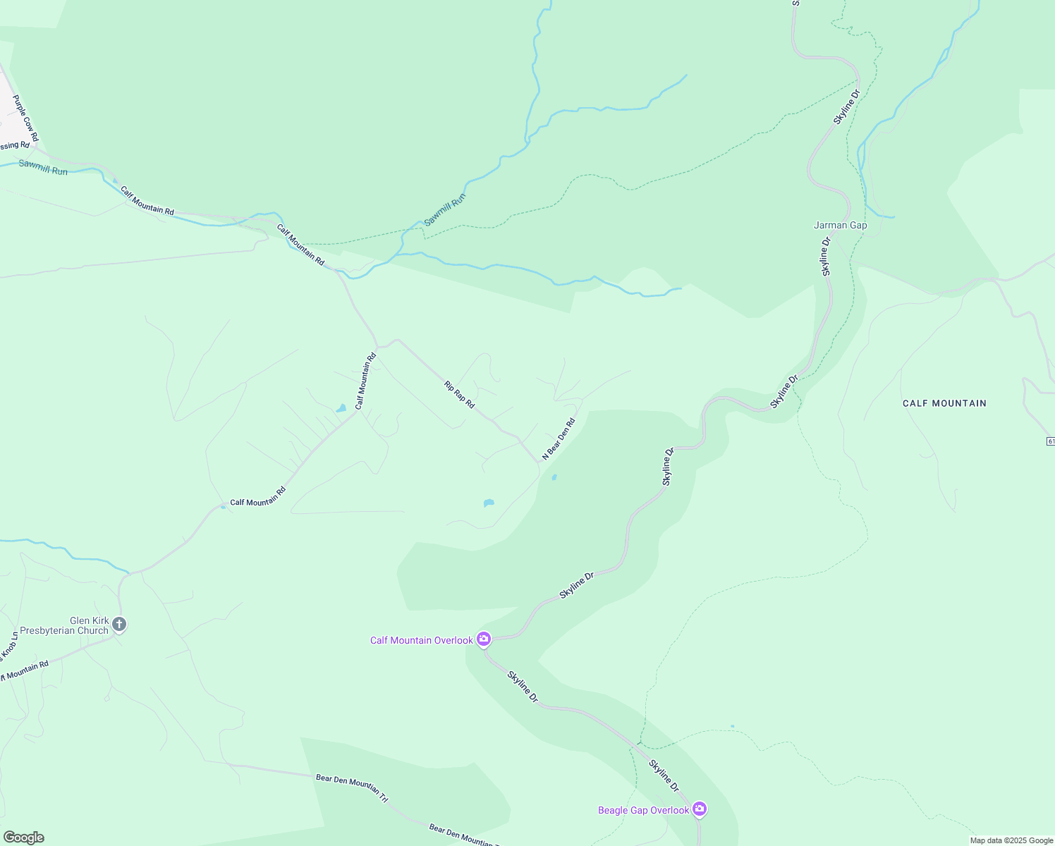 map of restaurants, bars, coffee shops, grocery stores, and more near 239 Rip Rap Road in Waynesboro