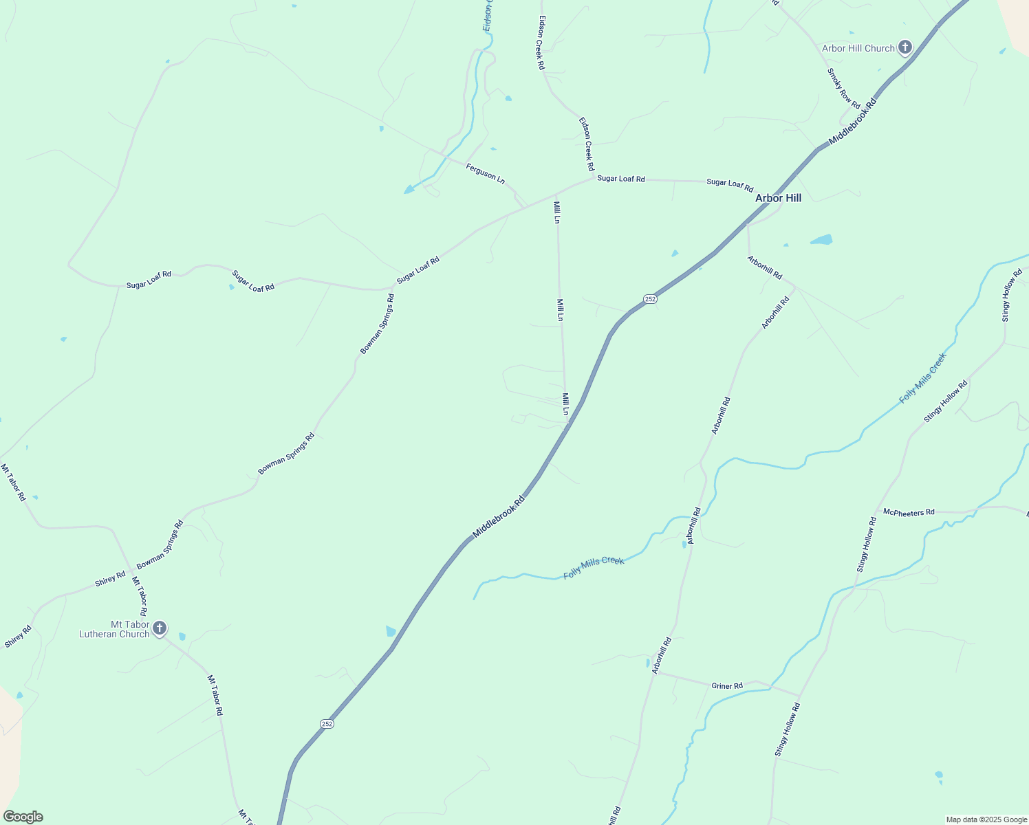map of restaurants, bars, coffee shops, grocery stores, and more near 313 Mill Lane in Staunton
