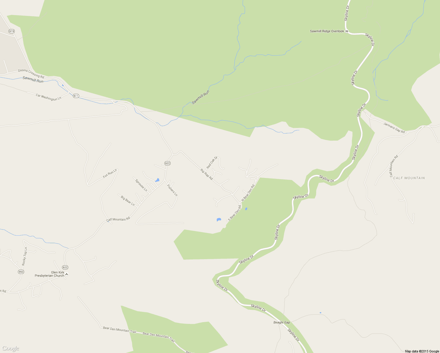 map of restaurants, bars, coffee shops, grocery stores, and more near 156 Rip Rap Road in Waynesboro