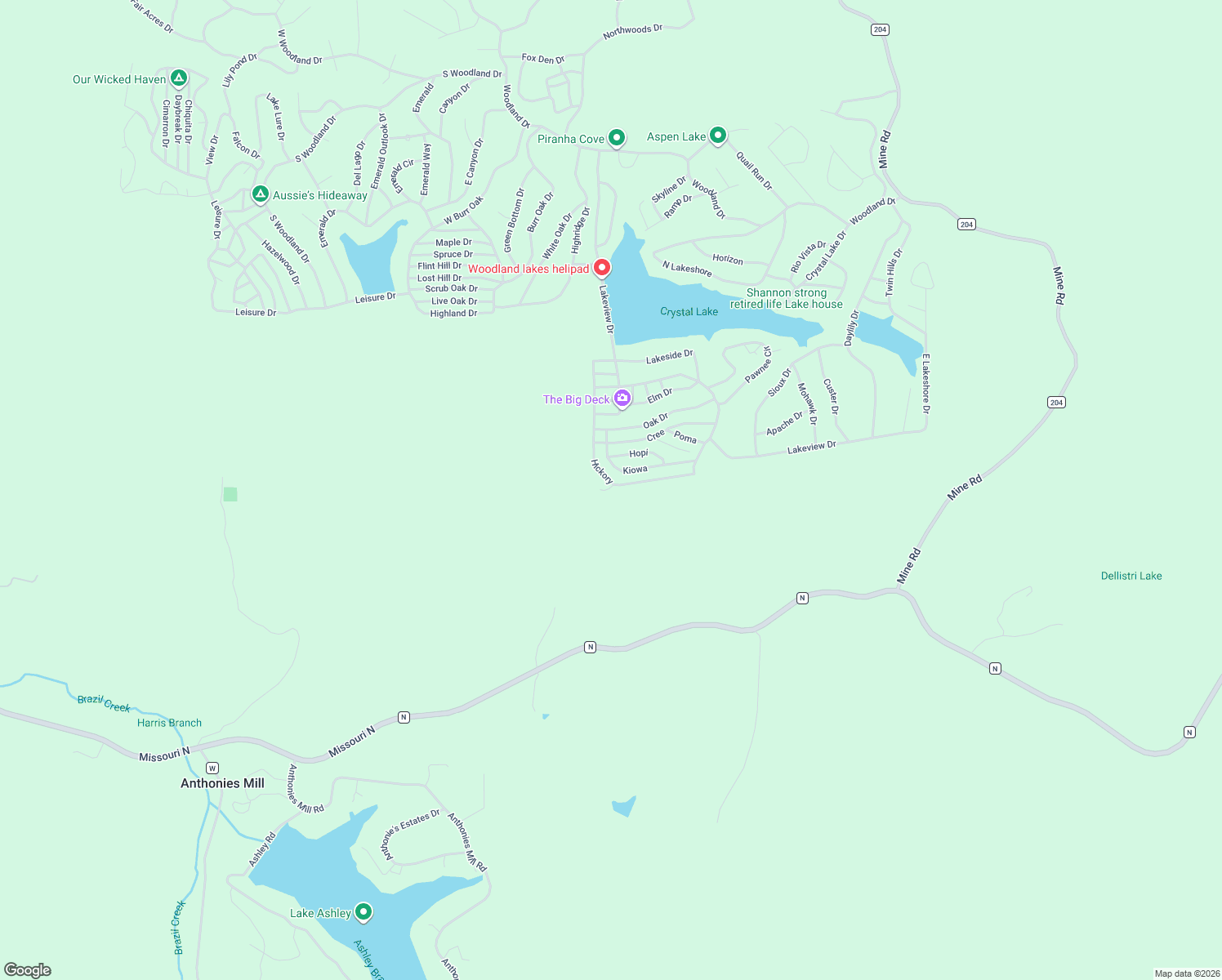 map of restaurants, bars, coffee shops, grocery stores, and more near Hickory in Sullivan
