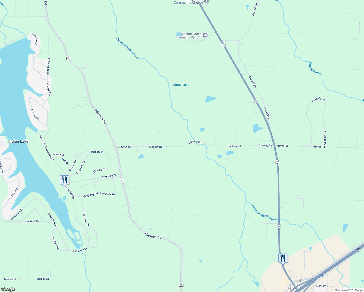 map of restaurants, bars, coffee shops, grocery stores, and more near 997 Glassey Road in Cuba