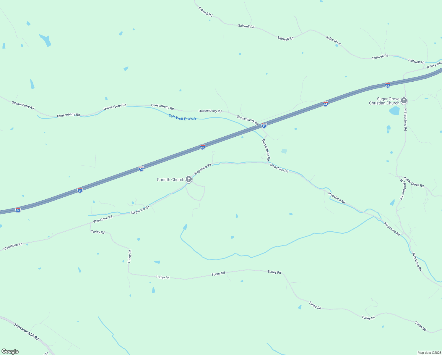 map of restaurants, bars, coffee shops, grocery stores, and more near 4192 Stepstone Road in Mount Sterling