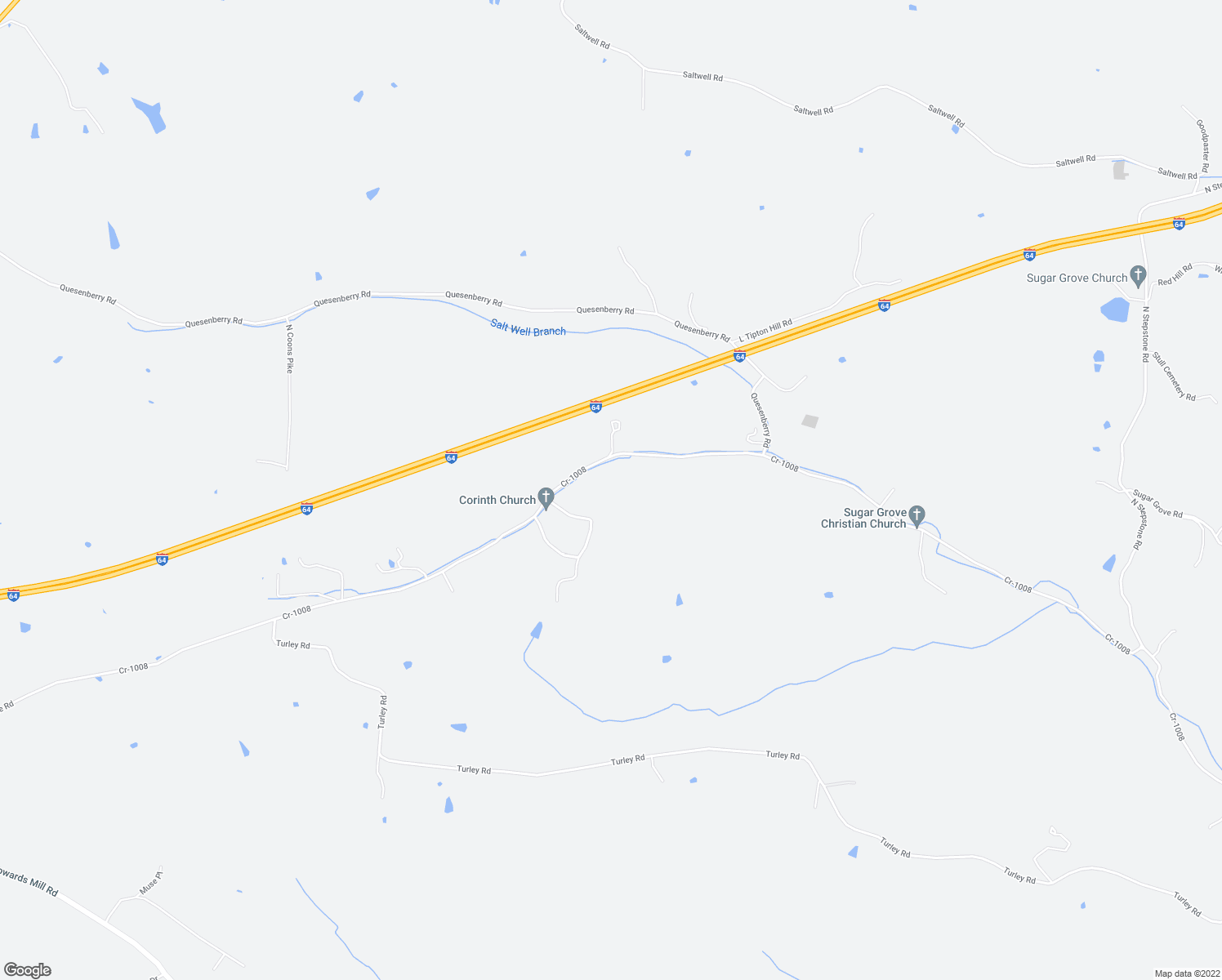 map of restaurants, bars, coffee shops, grocery stores, and more near 4192 Stepstone Road in Mount Sterling