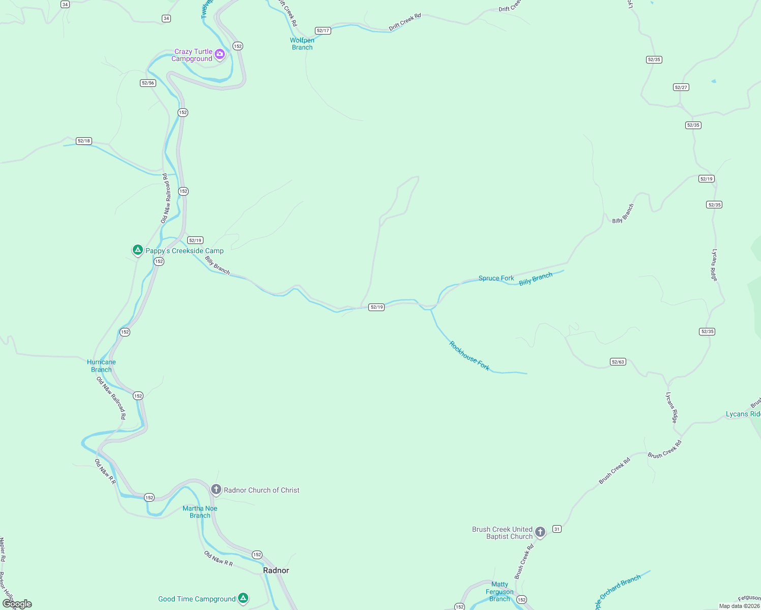 map of restaurants, bars, coffee shops, grocery stores, and more near 1073 County Highway 52/19 in Genoa