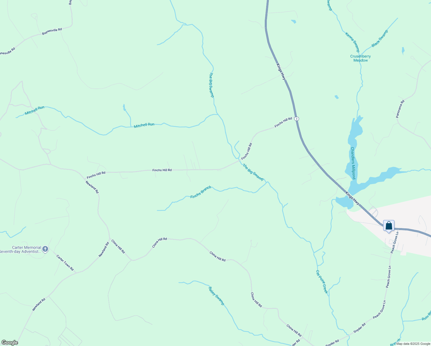 map of restaurants, bars, coffee shops, grocery stores, and more near 1080 Finchs Hill Road in Warsaw