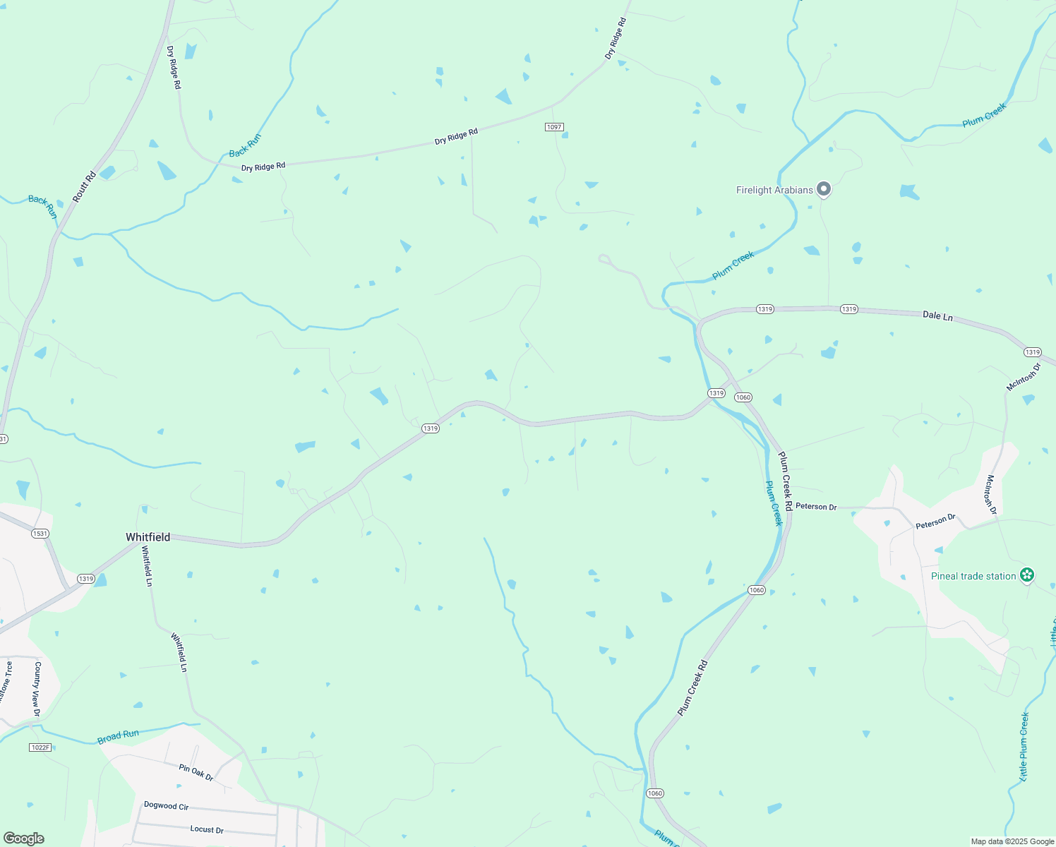 map of restaurants, bars, coffee shops, grocery stores, and more near 3537 King's Church Road in Taylorsville