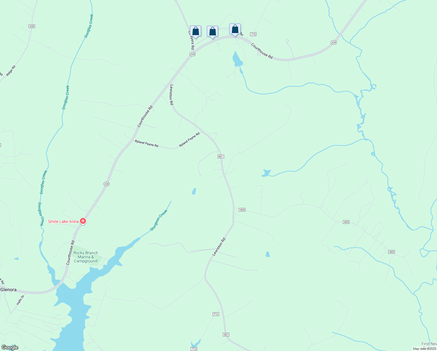 map of restaurants, bars, coffee shops, grocery stores, and more near 5208 Lewiston Road in Bumpass