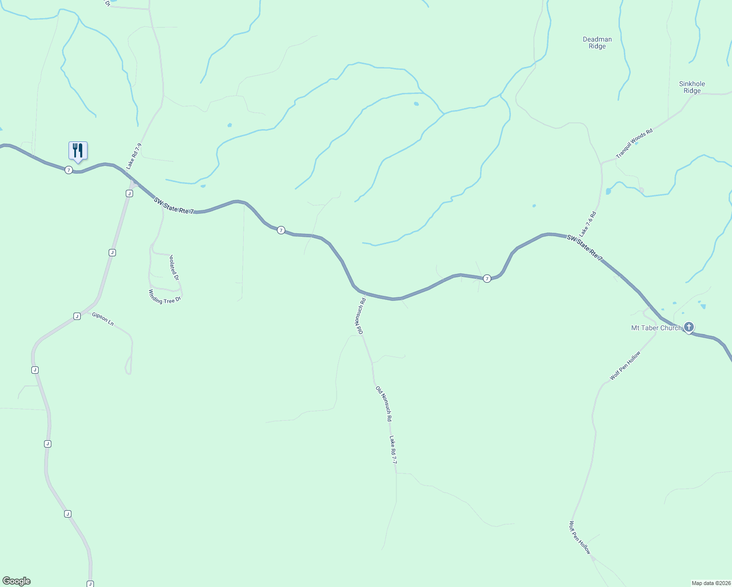map of restaurants, bars, coffee shops, grocery stores, and more near Highway 7 in Roach