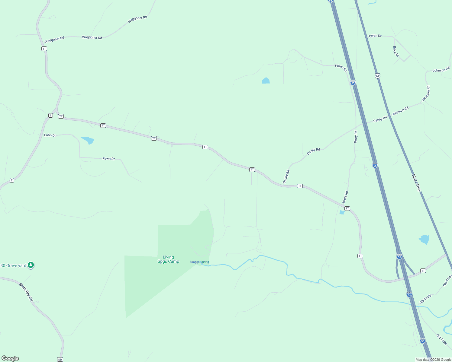 map of restaurants, bars, coffee shops, grocery stores, and more near 13969 State Highway TT in Festus