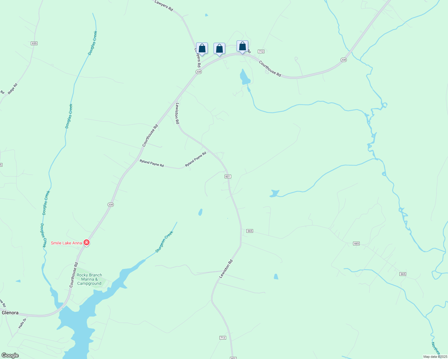 map of restaurants, bars, coffee shops, grocery stores, and more near 5232 Lewiston Road in Bumpass
