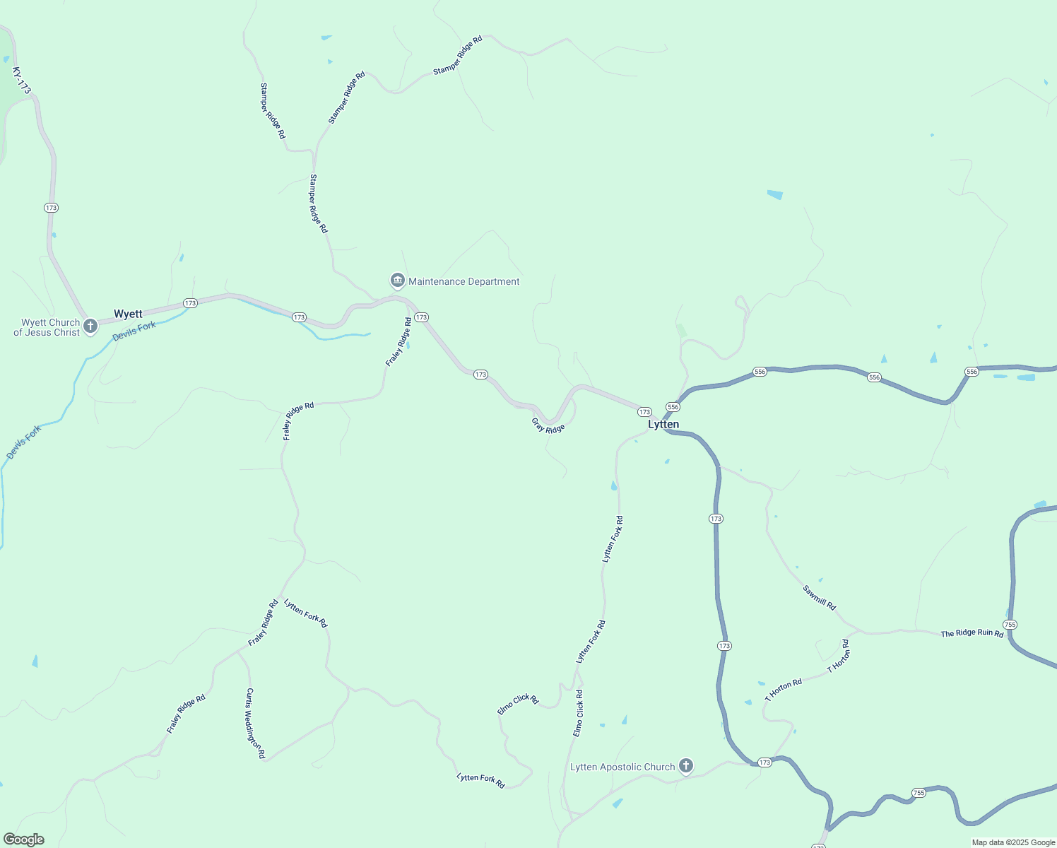 map of restaurants, bars, coffee shops, grocery stores, and more near Gray Ridge in Morehead