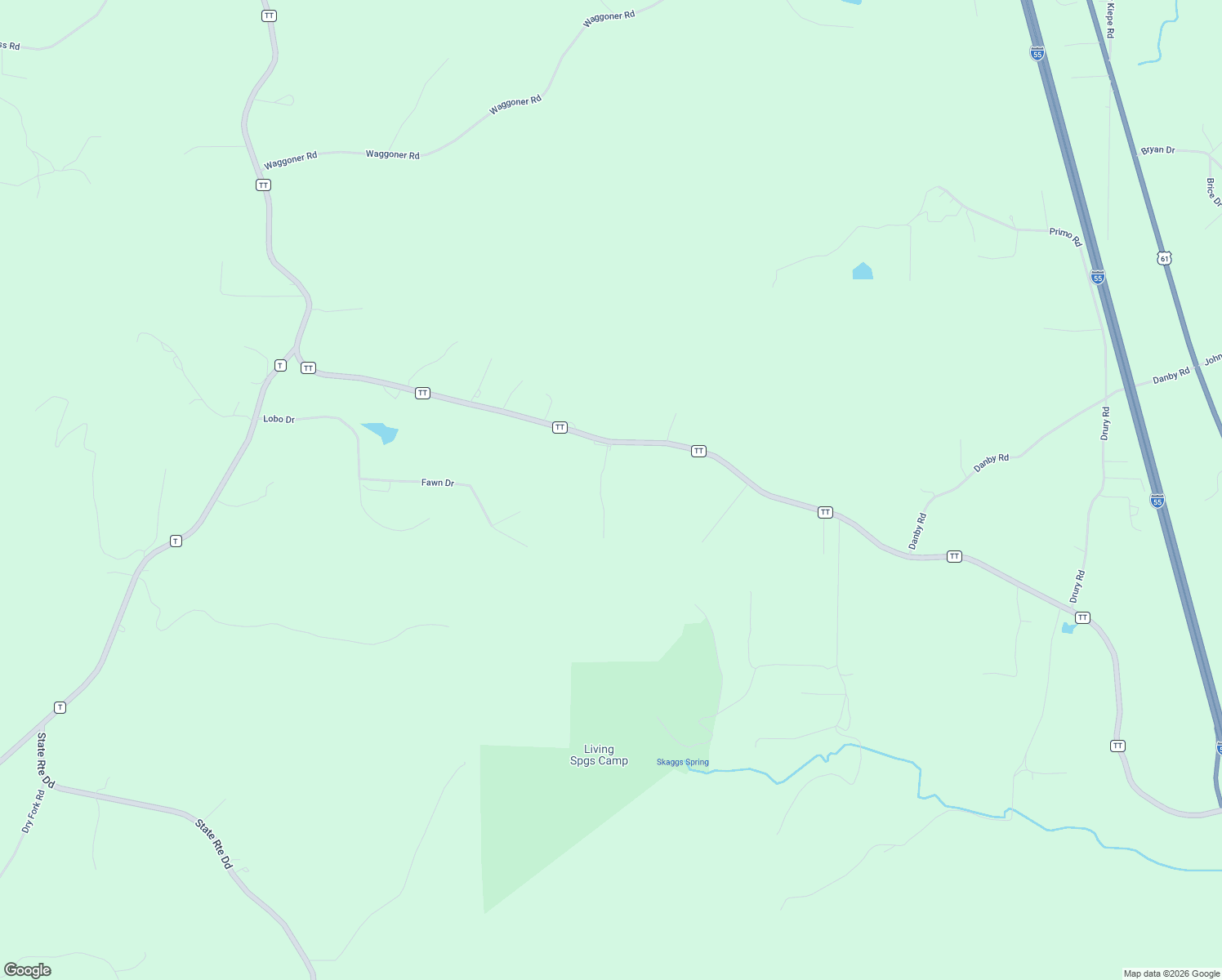 map of restaurants, bars, coffee shops, grocery stores, and more near 13783 State Highway TT in Festus