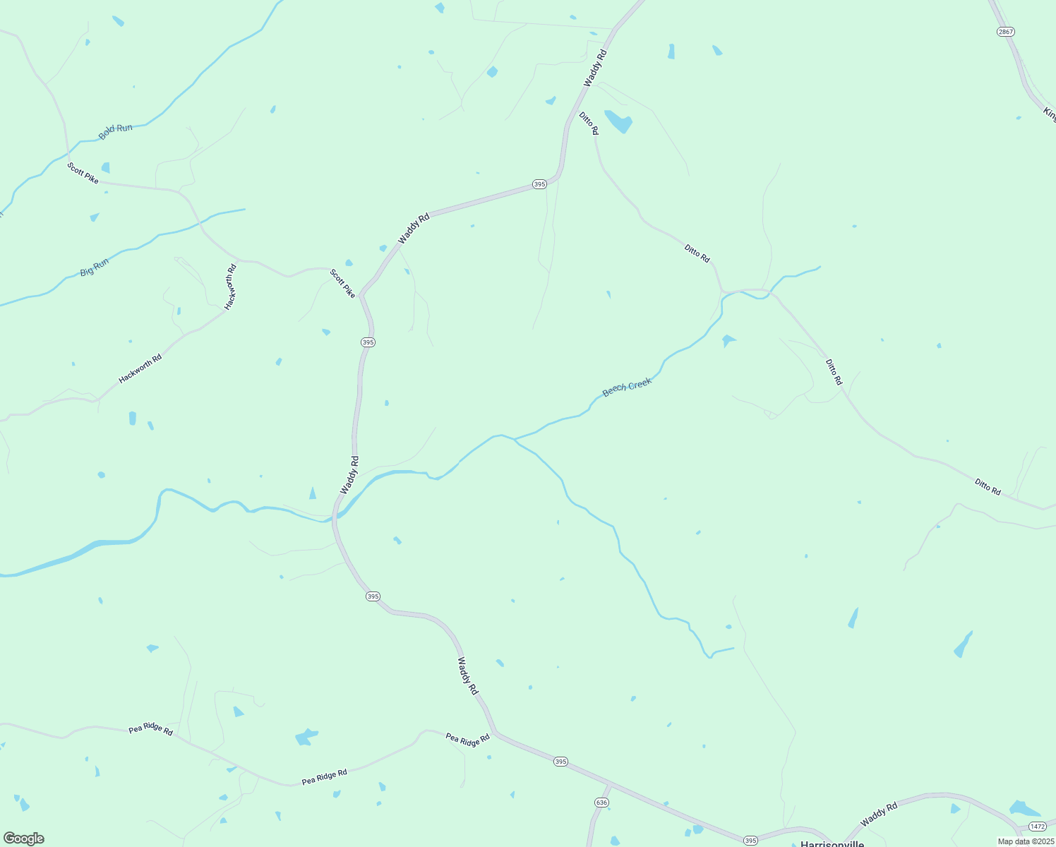 map of restaurants, bars, coffee shops, grocery stores, and more near in Waddy