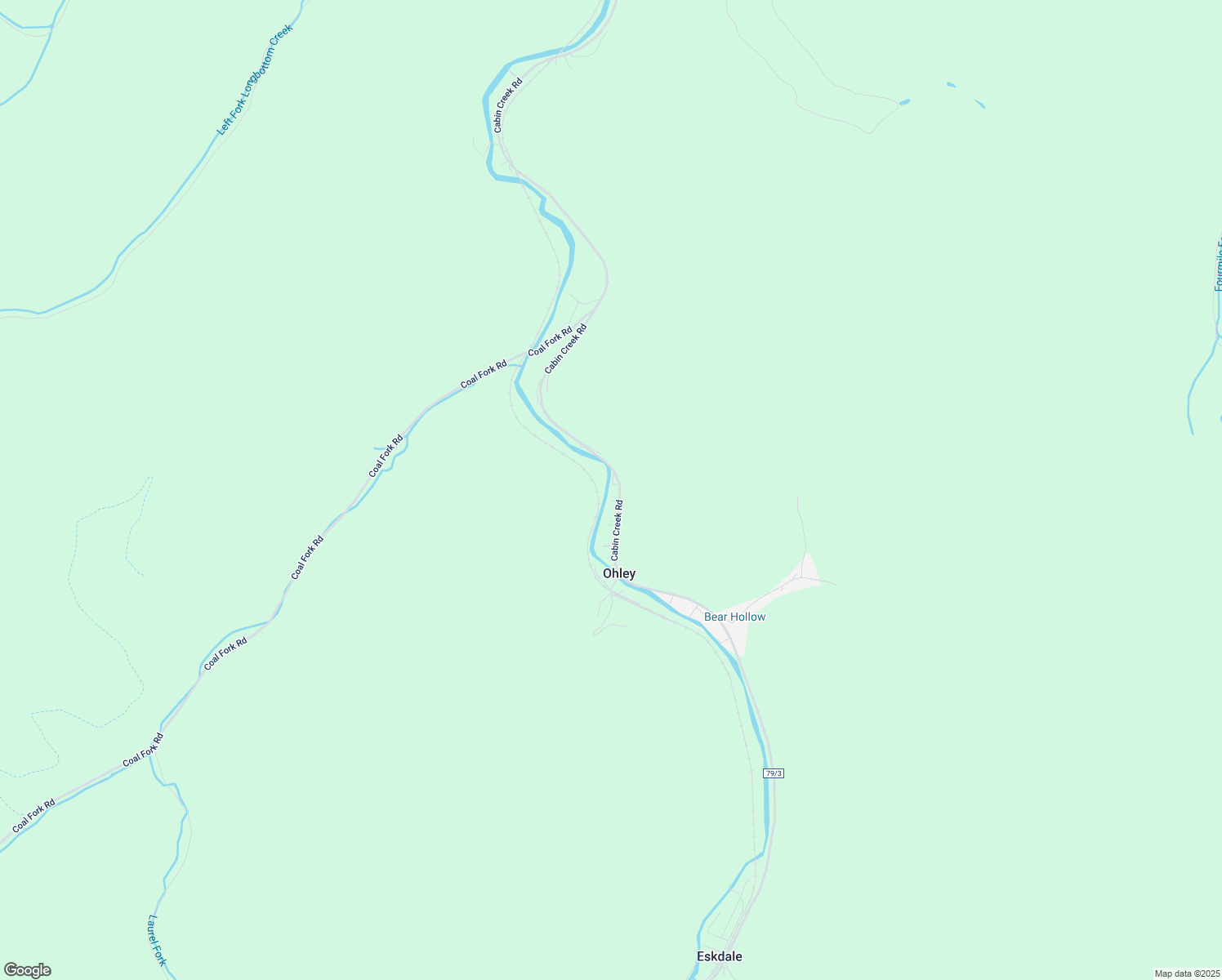 map of restaurants, bars, coffee shops, grocery stores, and more near 8410 Cabin Creek Road in Eskdale