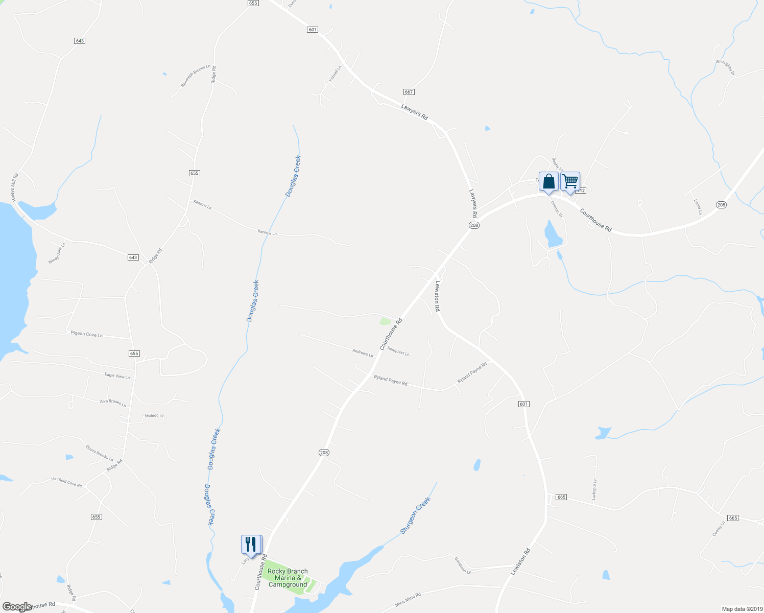 map of restaurants, bars, coffee shops, grocery stores, and more near 5552 Courthouse Road in Spotsylvania