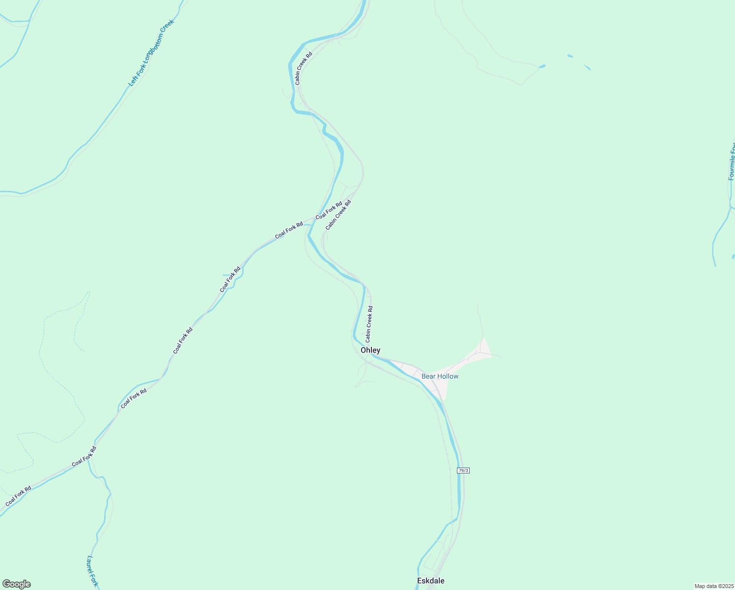 map of restaurants, bars, coffee shops, grocery stores, and more near 8410 Cabin Creek Road in Eskdale