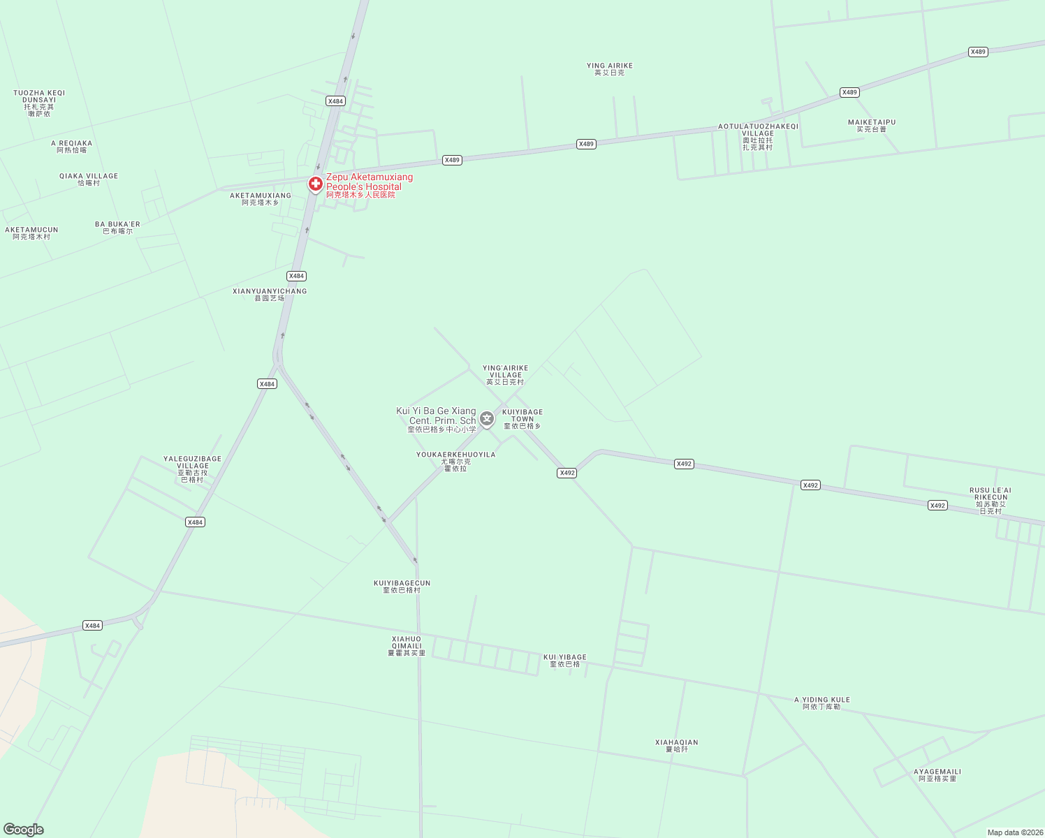 map of restaurants, bars, coffee shops, grocery stores, and more near in Kashgar Prefecture