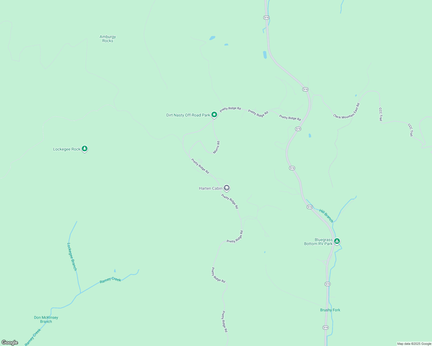 map of restaurants, bars, coffee shops, grocery stores, and more near 50 Horsley Road in Morehead