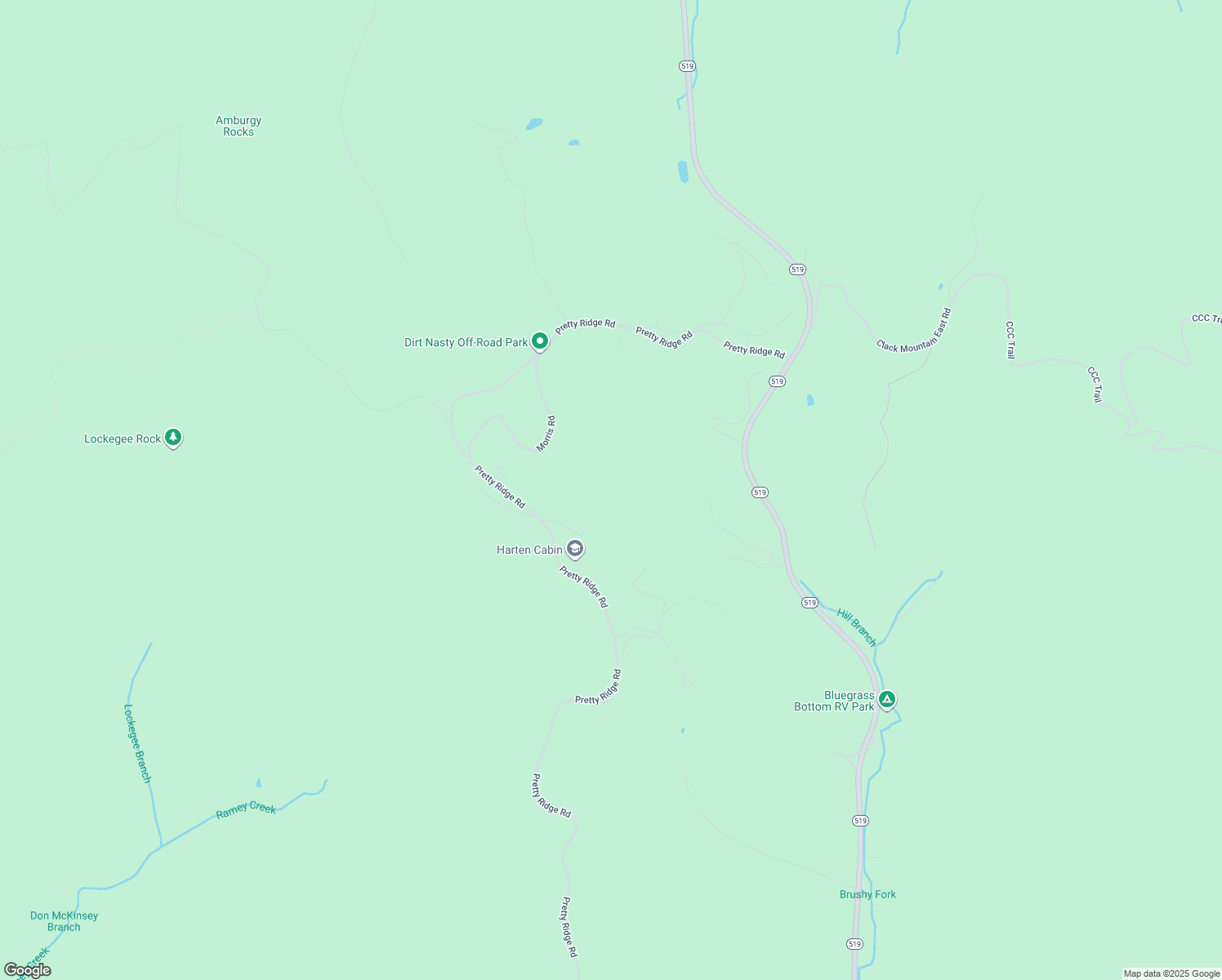 map of restaurants, bars, coffee shops, grocery stores, and more near 50 Horsley Road in Morehead