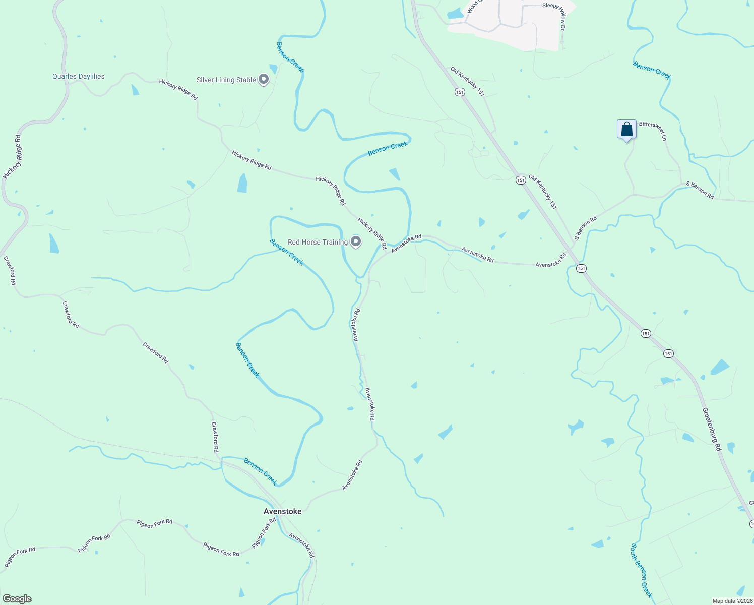 map of restaurants, bars, coffee shops, grocery stores, and more near 871 Avenstoke Road in Waddy