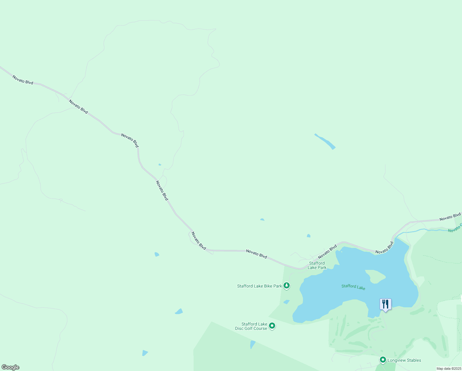 map of restaurants, bars, coffee shops, grocery stores, and more near in Novato