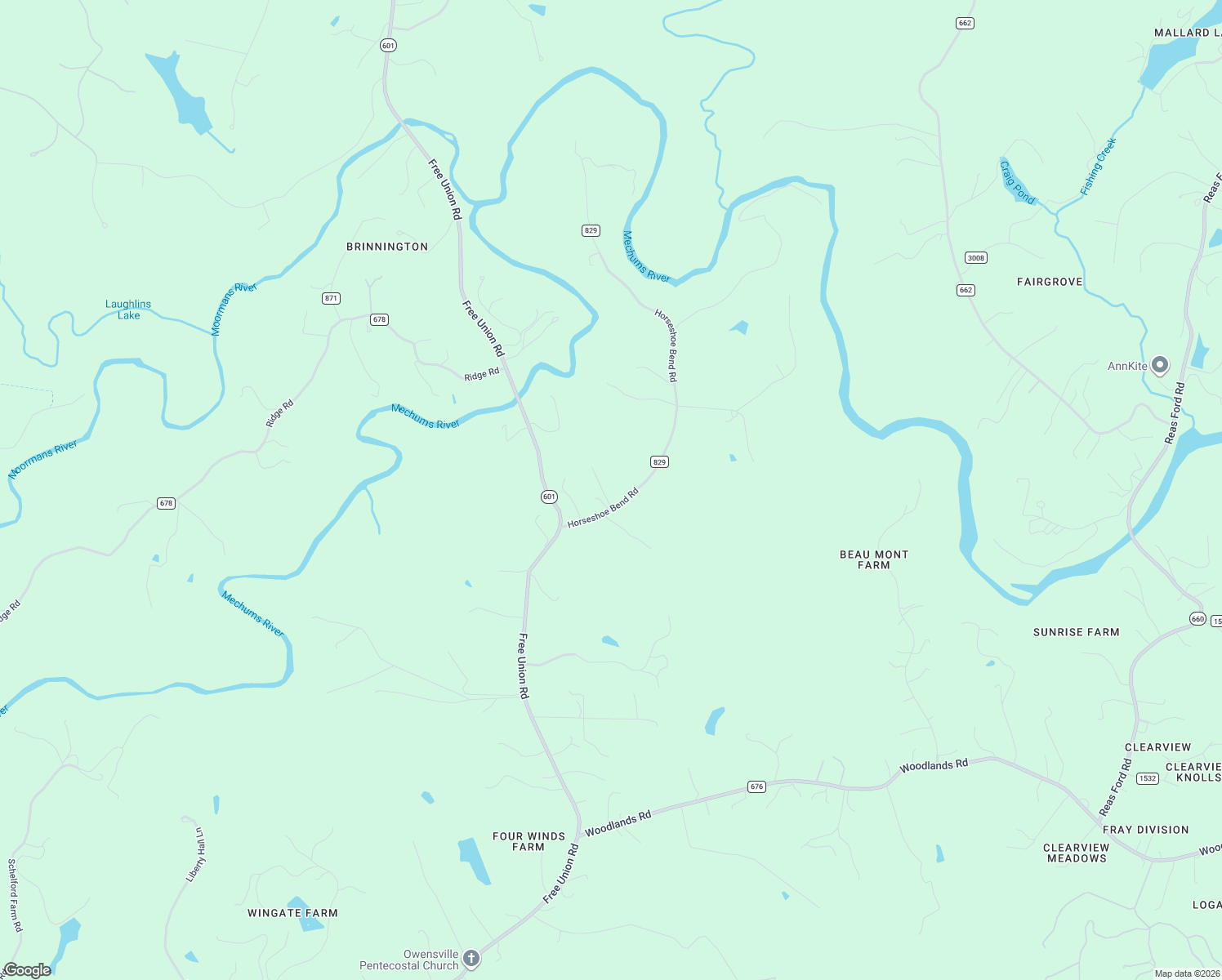 map of restaurants, bars, coffee shops, grocery stores, and more near 3278 County Road 829 in Charlottesville