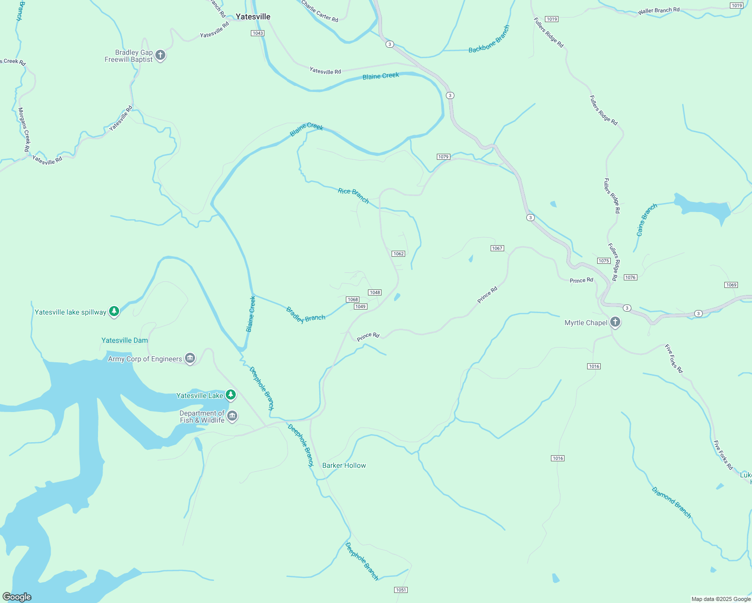 map of restaurants, bars, coffee shops, grocery stores, and more near 27 Rolling Hill Road in Louisa