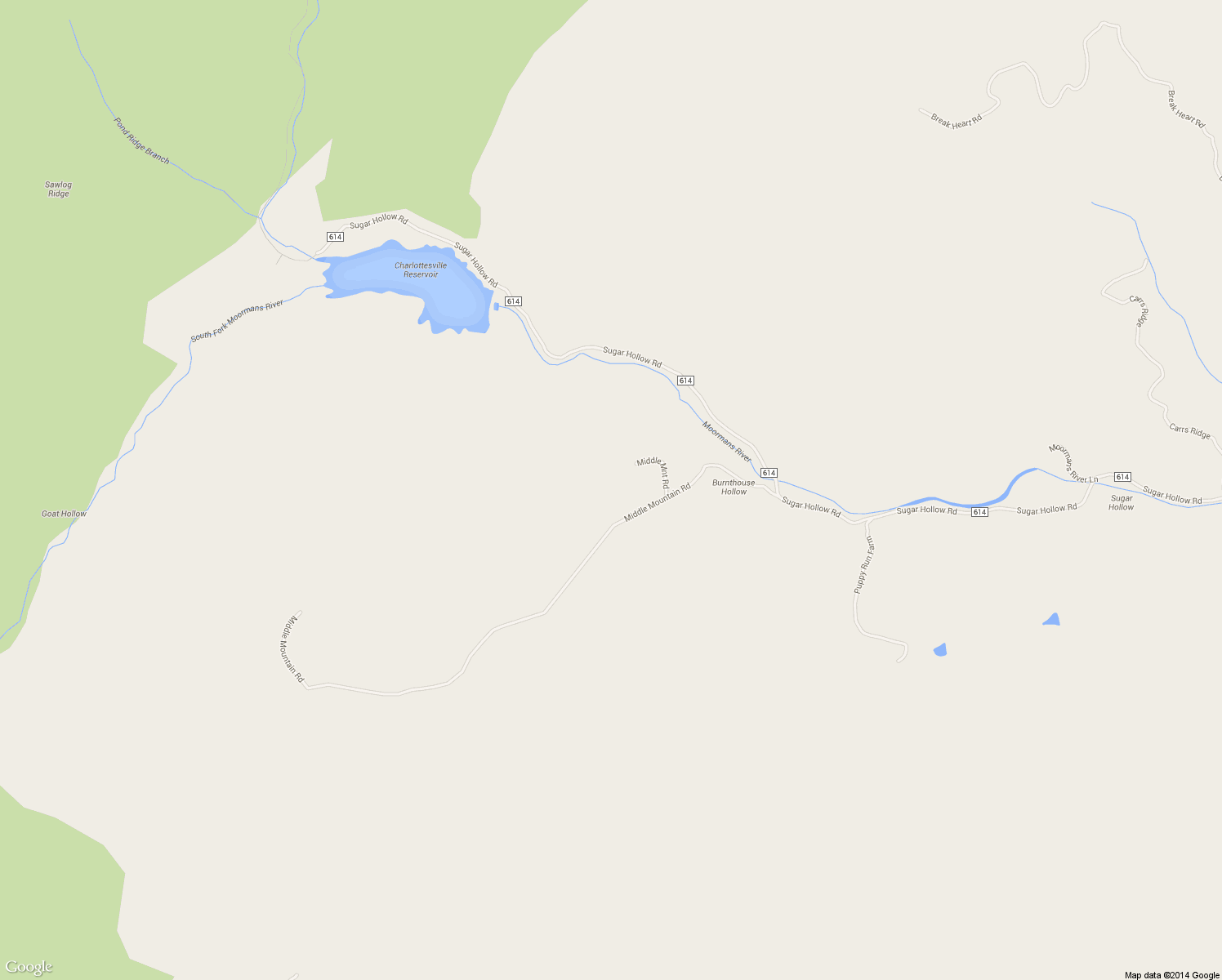 map of restaurants, bars, coffee shops, grocery stores, and more near 3300 Middle Mountain Road in Crozet