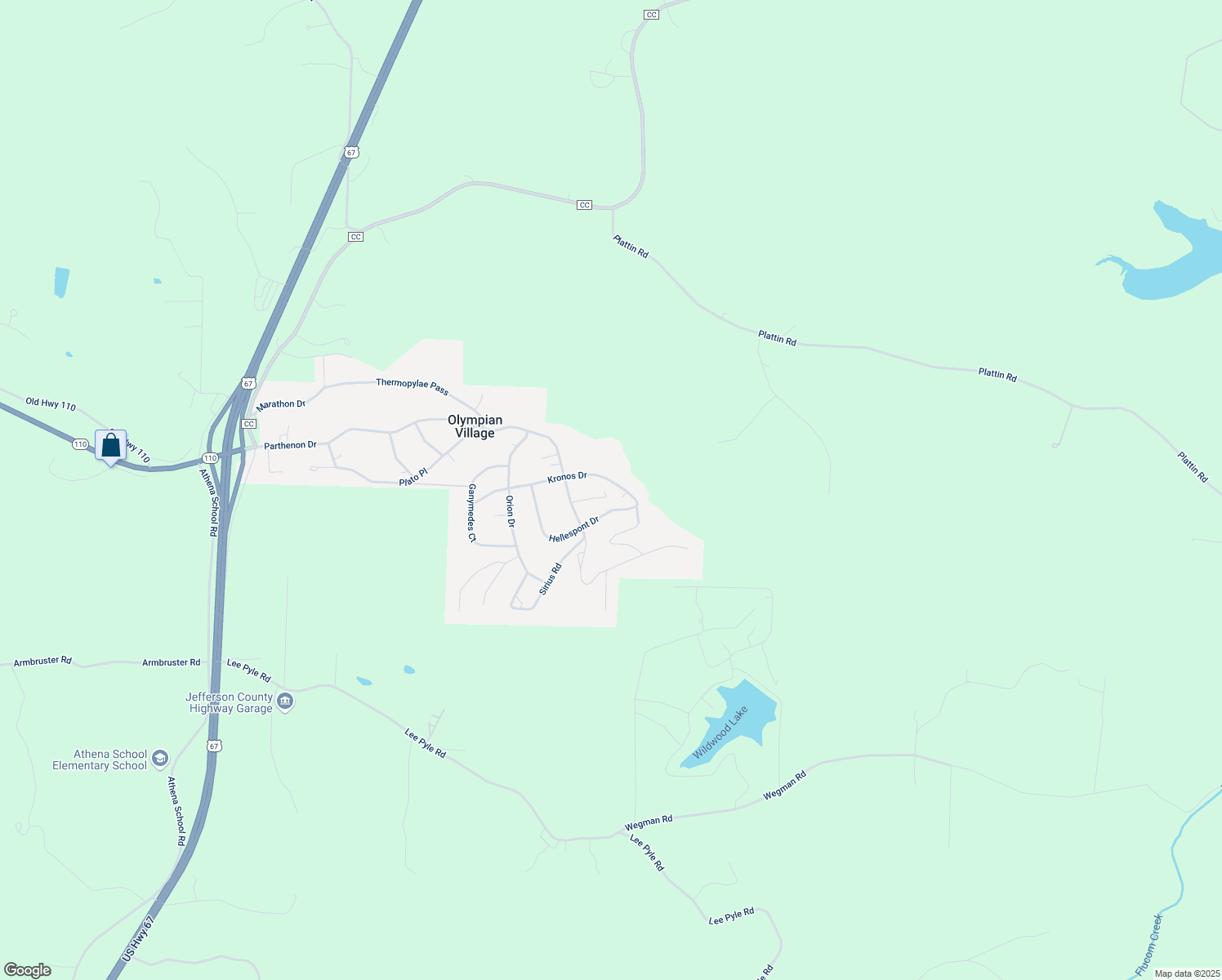 map of restaurants, bars, coffee shops, grocery stores, and more near 218 Kronos Drive in De Soto