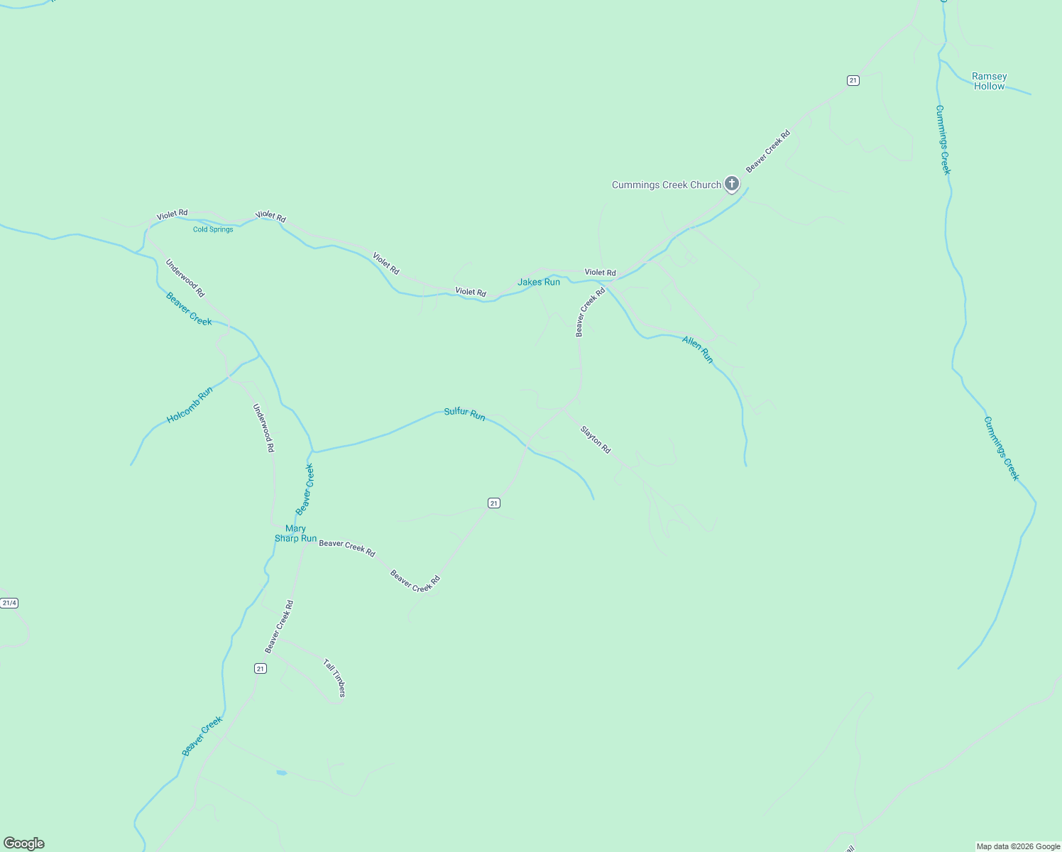 map of restaurants, bars, coffee shops, grocery stores, and more near 4818 Beaver Creek Road in Marlinton