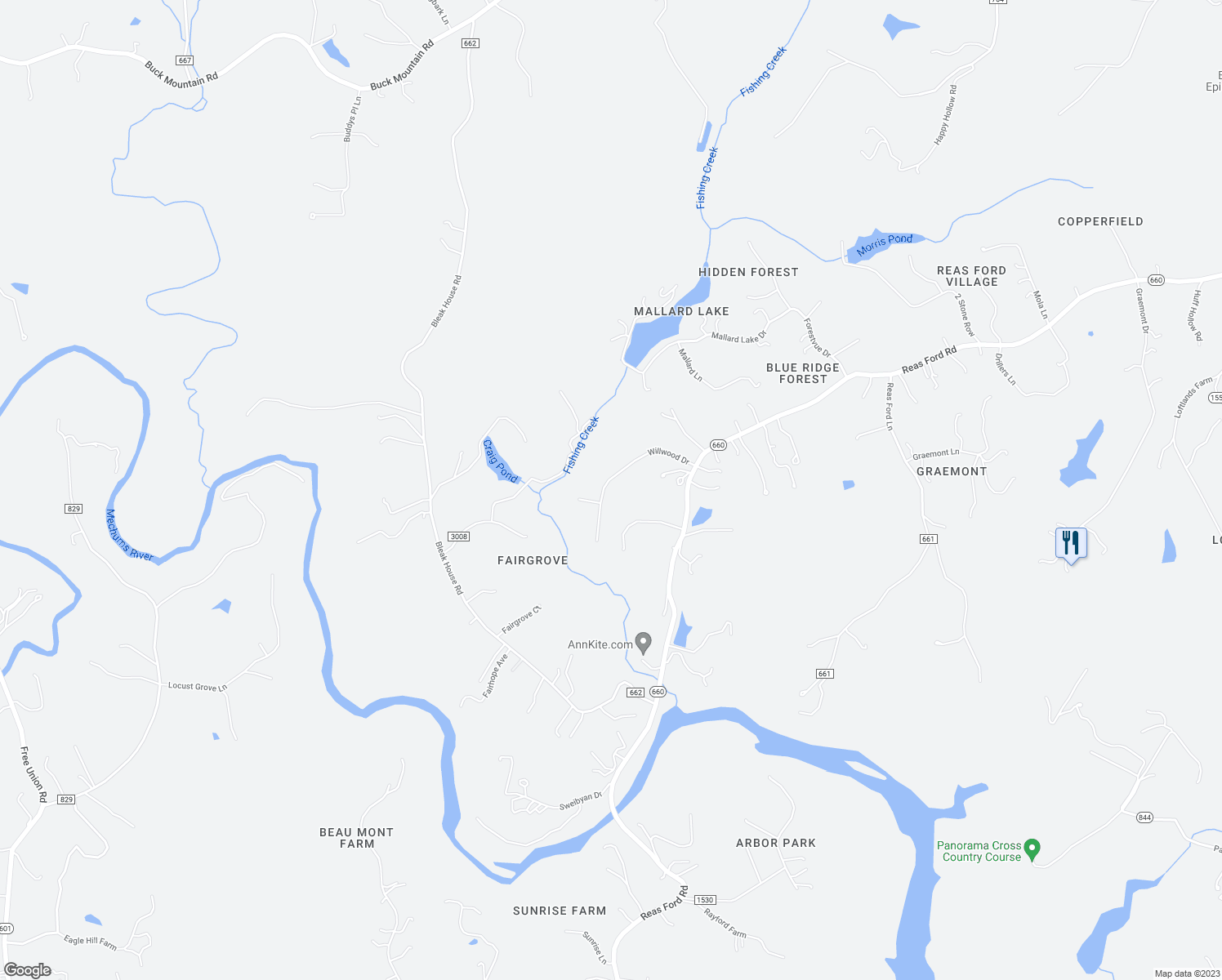 map of restaurants, bars, coffee shops, grocery stores, and more near 495 Willwood Drive in Earlysville