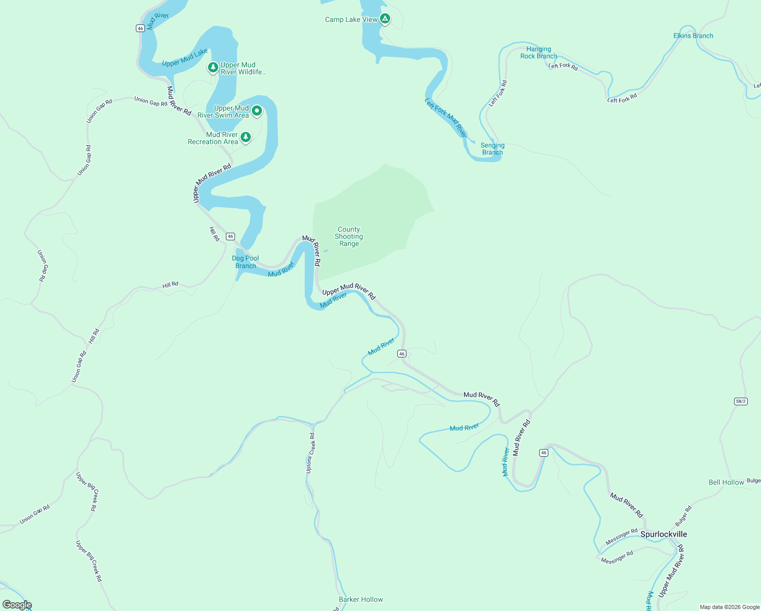 map of restaurants, bars, coffee shops, grocery stores, and more near Upper Mud River Road in West Hamlin