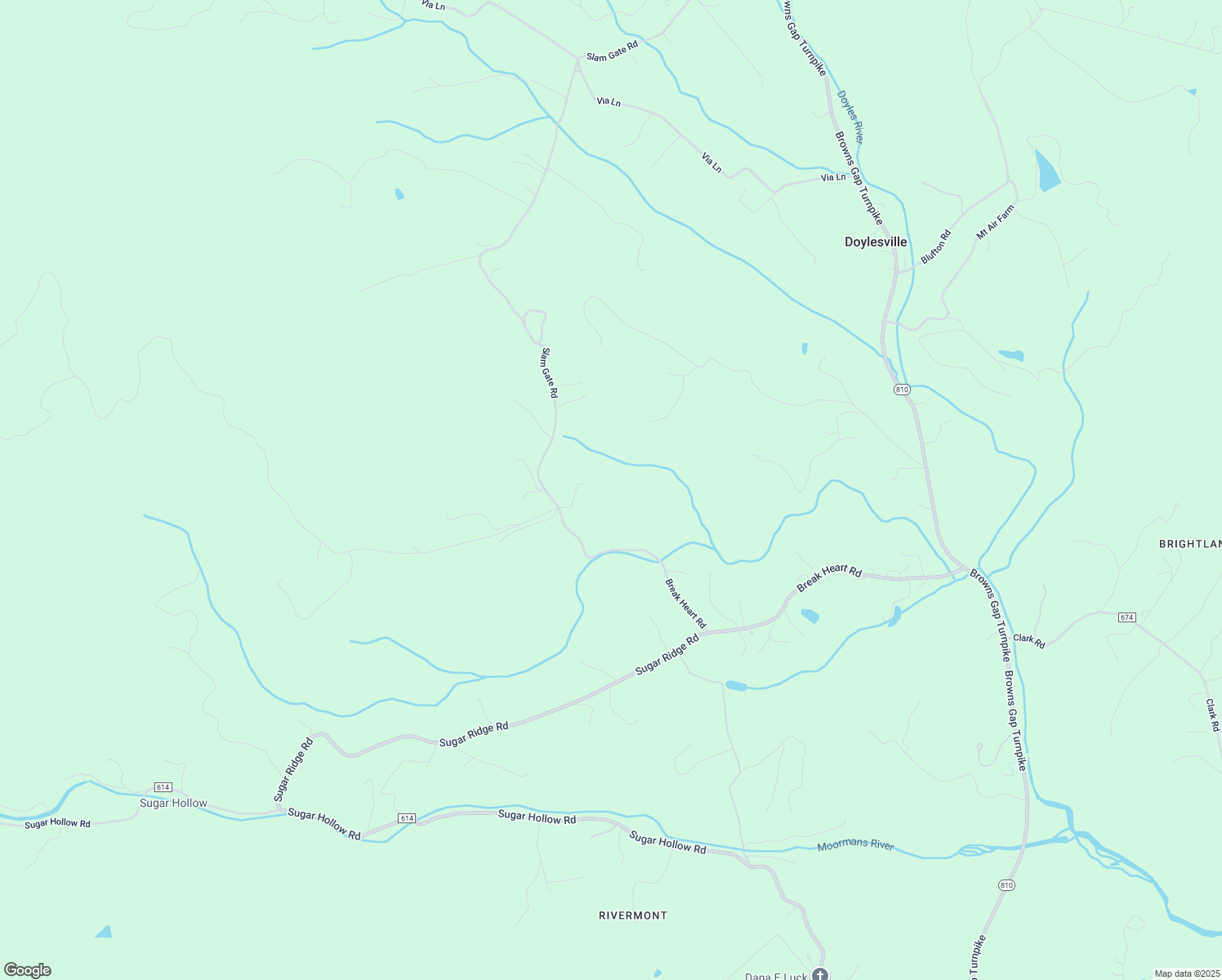map of restaurants, bars, coffee shops, grocery stores, and more near 5150 Break Heart Road in Crozet