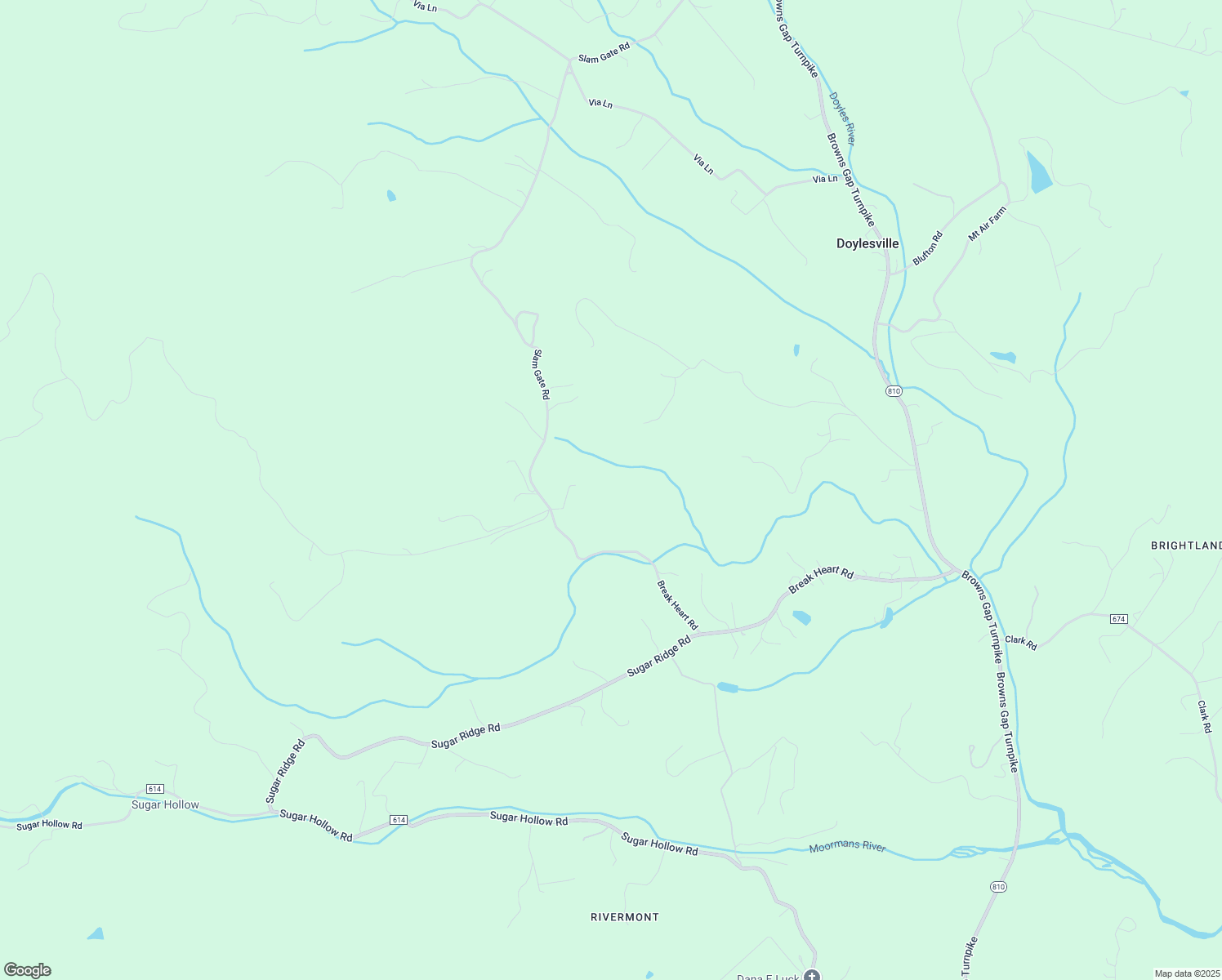 map of restaurants, bars, coffee shops, grocery stores, and more near 5150 Break Heart Road in Crozet
